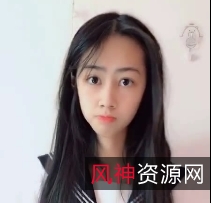 江可爱50W抖音网红高中生，颜值爆表！3点露脸！