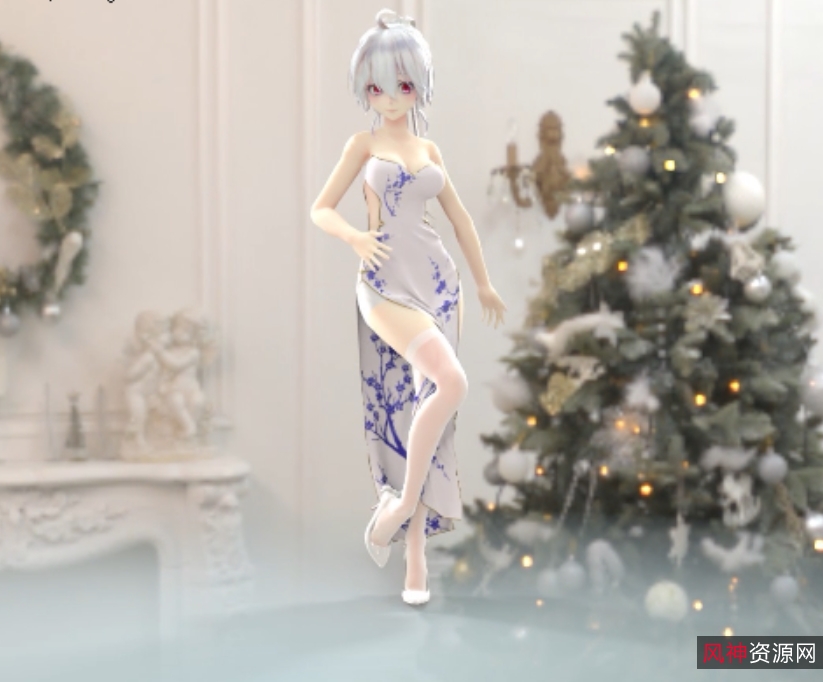 优雅女士的旗袍舞蹈：3v+600m视频大小推荐