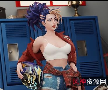 4K3D欧美风动漫游戏人物黑白版-下载观看